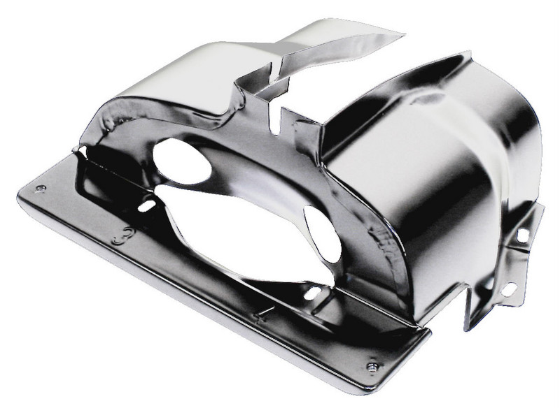 Dual Port Shrouds, Chrome, Pair